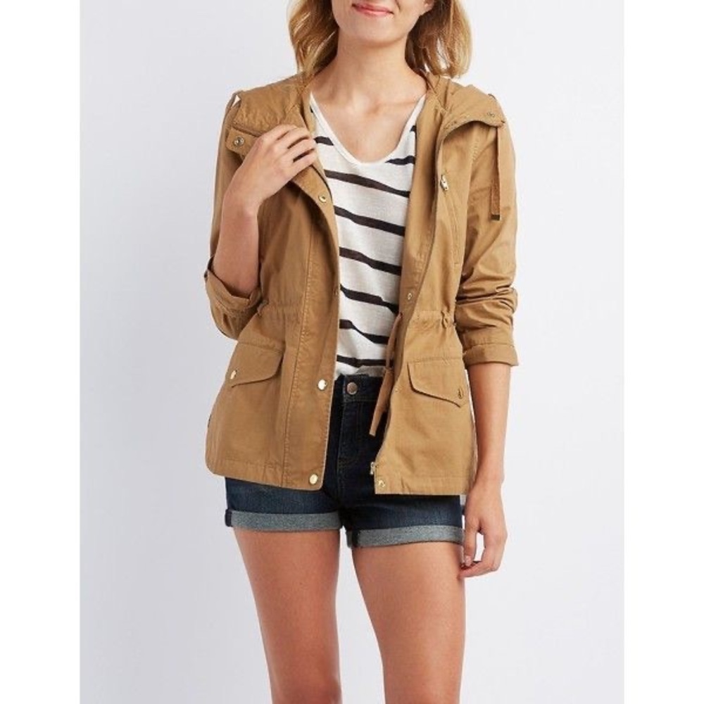Guess Women's light tan light Utility Jacket size small NWOT
